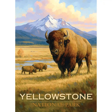 Yellowstone National Park Puzzle Bison by MakeYourPuzzles
